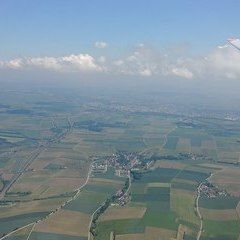 Flugwegposition um 10:46:32: Aufgenommen in der Nähe von Gemeinde Markersdorf-Haindorf, Österreich in 1136 Meter